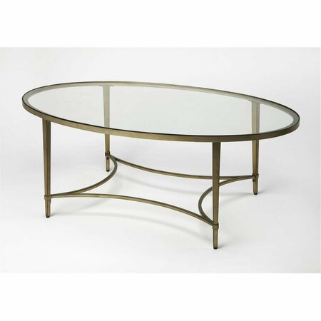 HOMEROOTS Golden Oval Coffee Table 389923